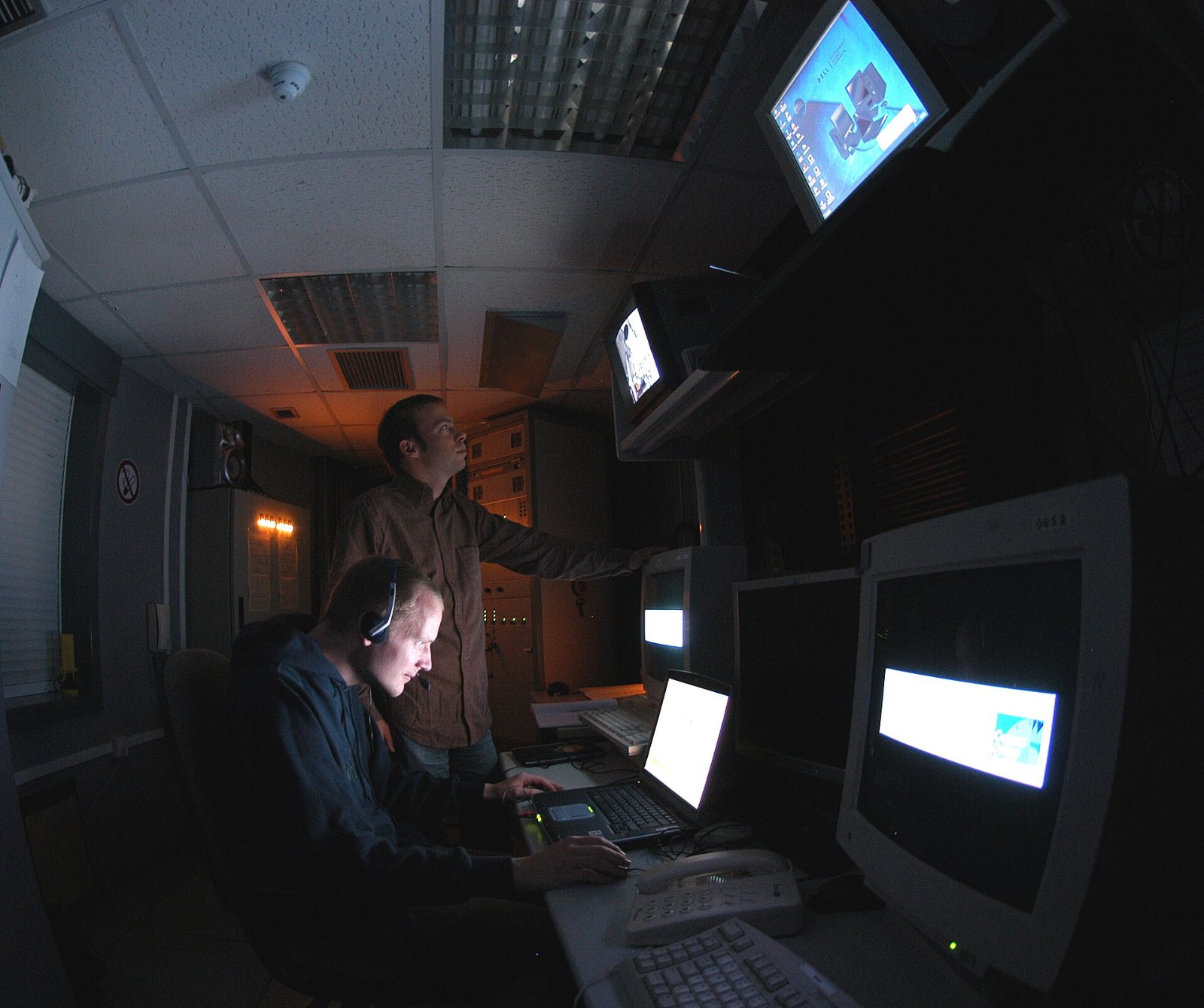 Control room of ESA's Optical Ground Station on Tenerife